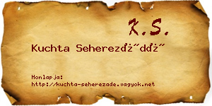 Kuchta Seherezádé névjegykártya